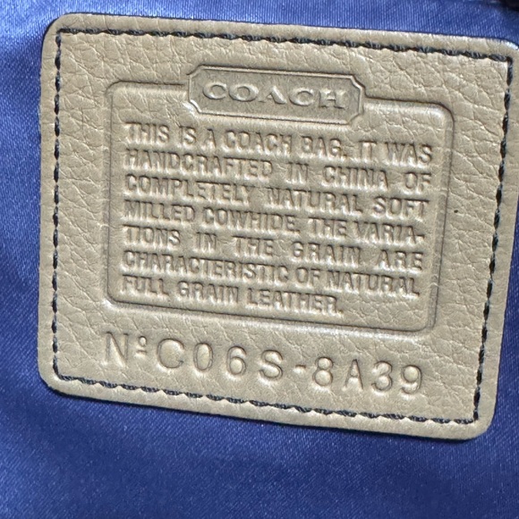 Coach Beige and Brown Leather Handbag Brand new with tags...